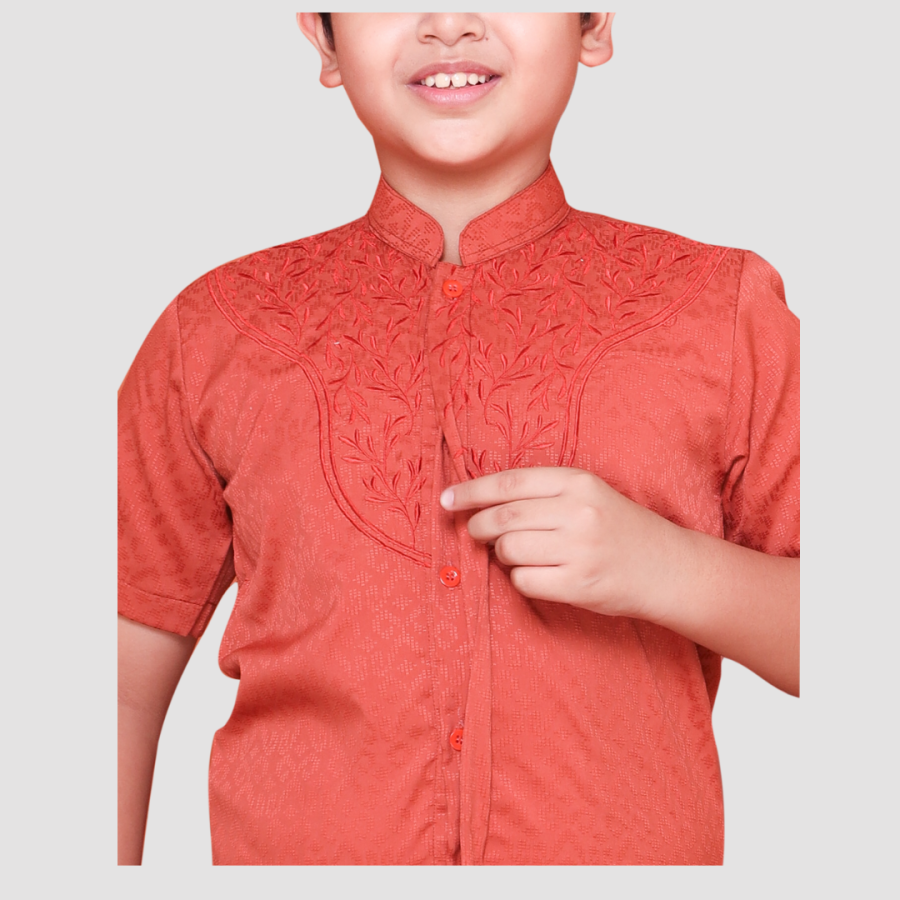 Embroidery Koko Kids Teracotta - Image 2