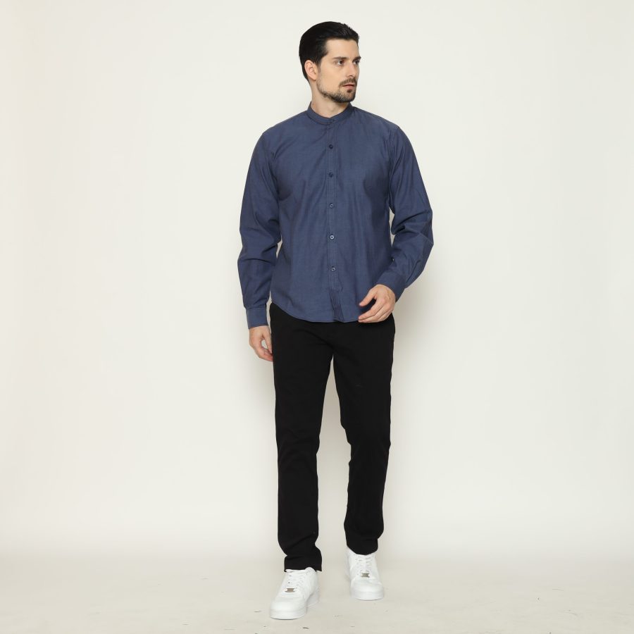 Najah Casual Shirt - Navy Blue
