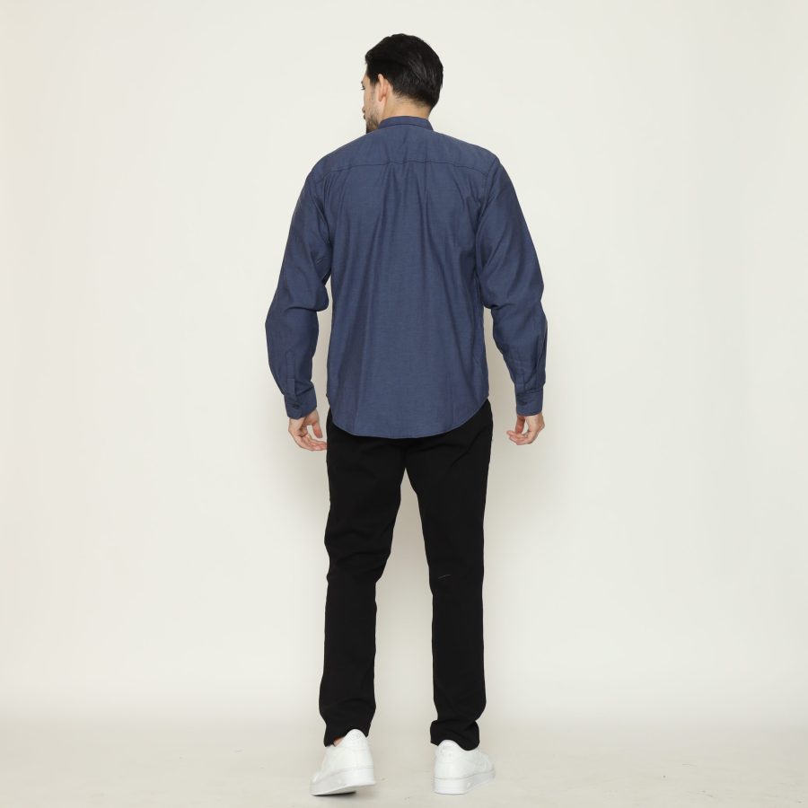 Najah Casual Shirt - Navy Blue - Image 2