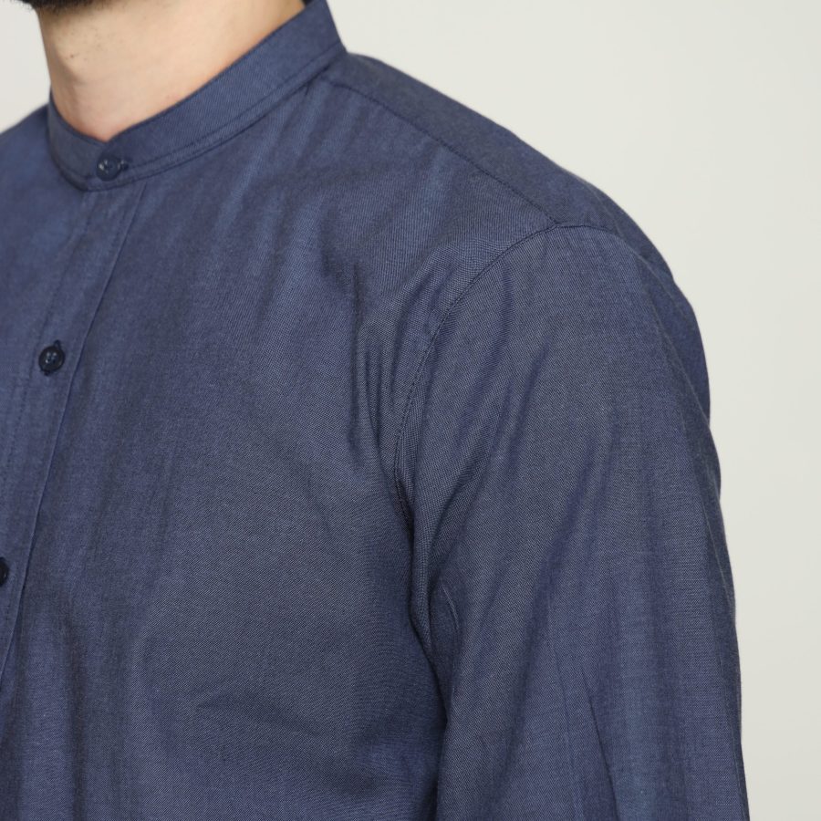 Najah Casual Shirt - Navy Blue - Image 4