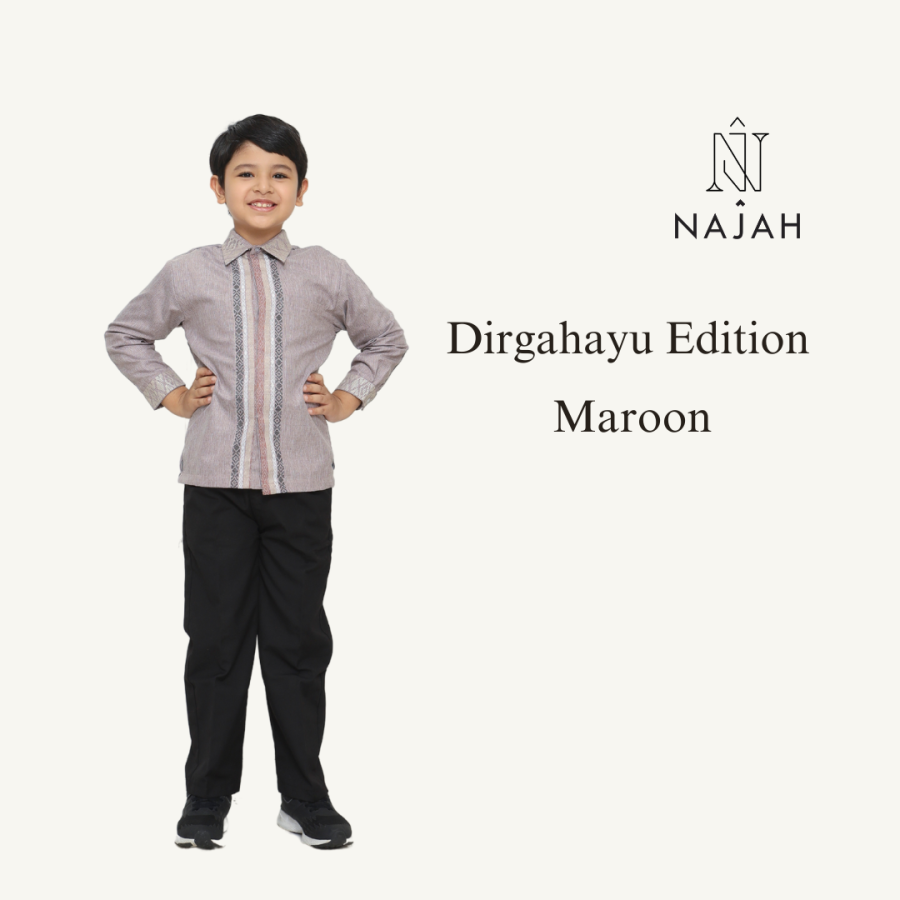 Dirgahayu Edition Kids - Maroon